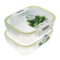 Plastic Microwave Box (Green Lid)